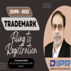 Trademark – Filing To Registration DIIPR -1003